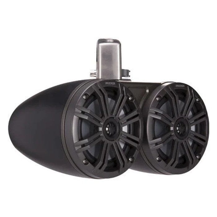 Kicker 45KMTDC65 6.5" 165 mm Dual Tower Coaxial Speaker System With Charcoal LED Grills