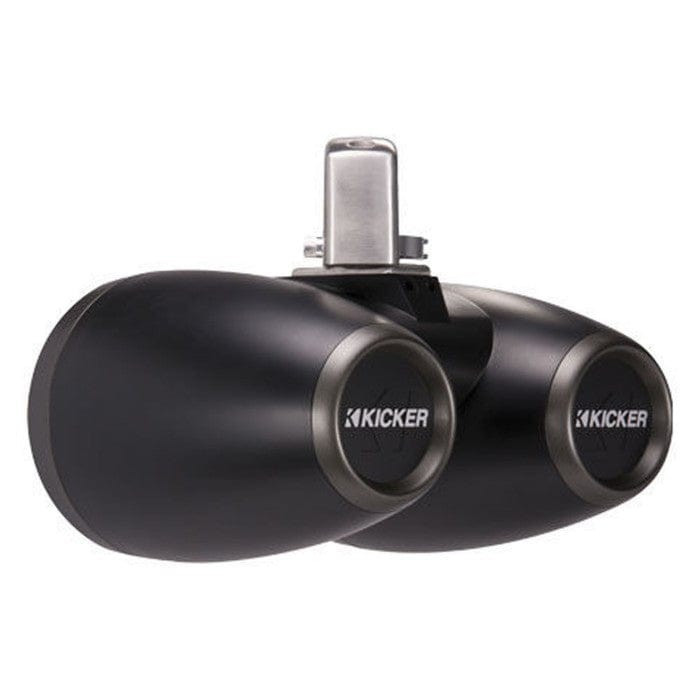 Kicker 45KMTDC65 6.5" 165 mm Dual Tower Coaxial Speaker System With Charcoal LED Grills