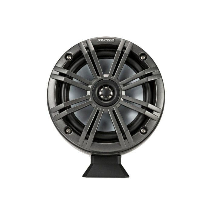 Kicker 46KMFC65 6.5" 165 mm Surface Coaxial Speaker System With Charcoal LED Grills