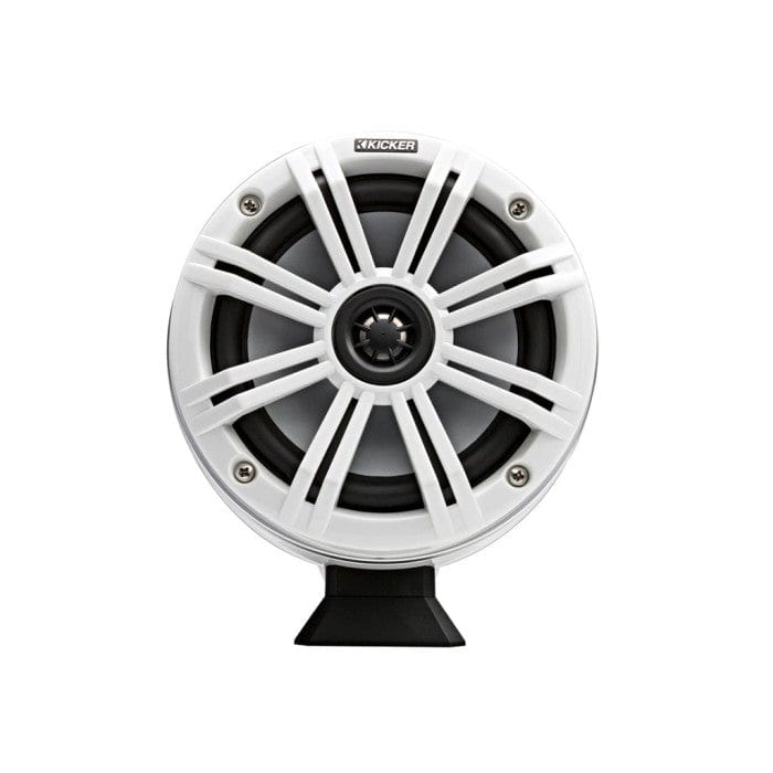 Kicker 46KMFC65W 6.5" 165 mm Surface Coaxial Speaker System With White LED Grills