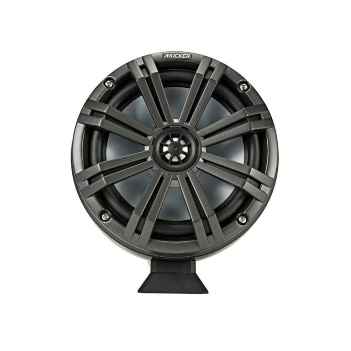 Kicker 46KMFC8 8" 200 mm Surface Coaxial Speaker System With Charcoal LED Grills