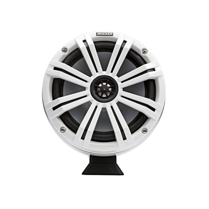 Kicker 46KMFC8W 8" 200 mm Surface Coaxial Speaker System With White LED Grills