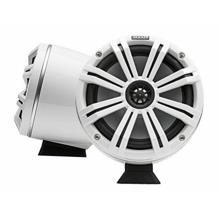 Kicker 46KMFC8W 8" 200 mm Surface Coaxial Speaker System With White LED Grills