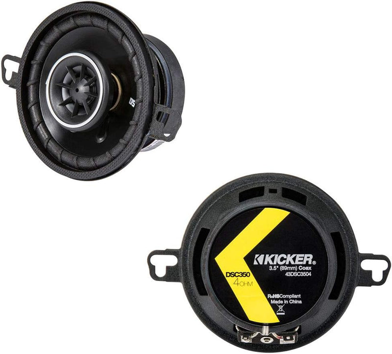 Kicker 43DSC3504 DS 3.5" 89mm Coaxial Speaker System