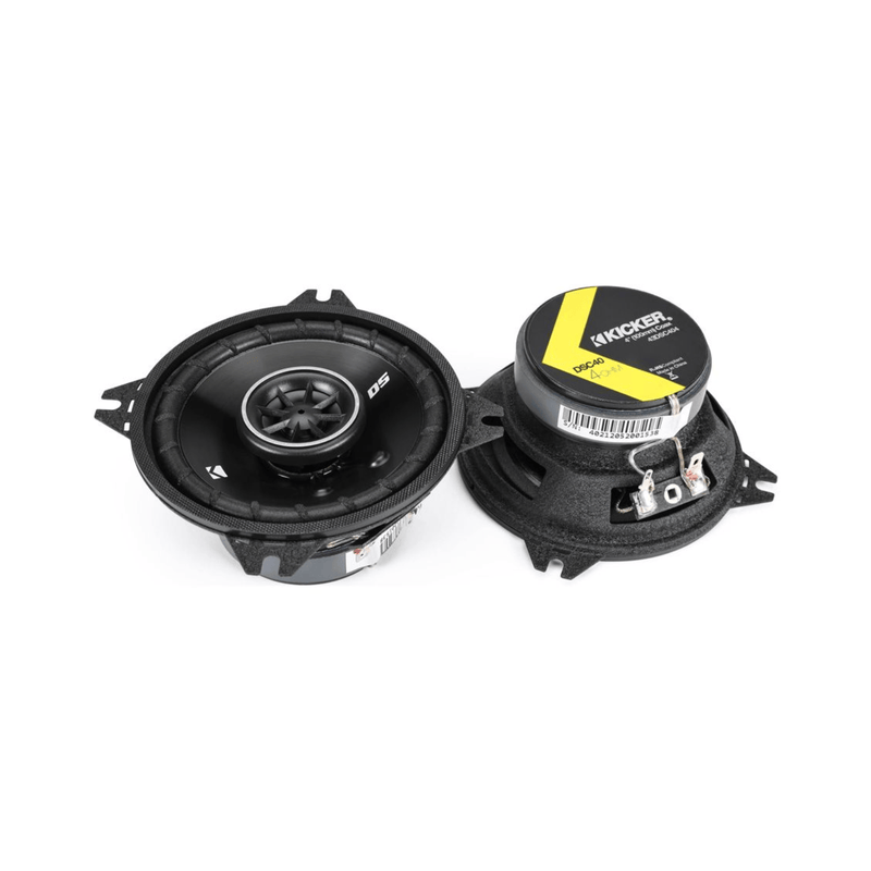 Kicker 43DSC404 4 inch coaxial car speakers DS series black