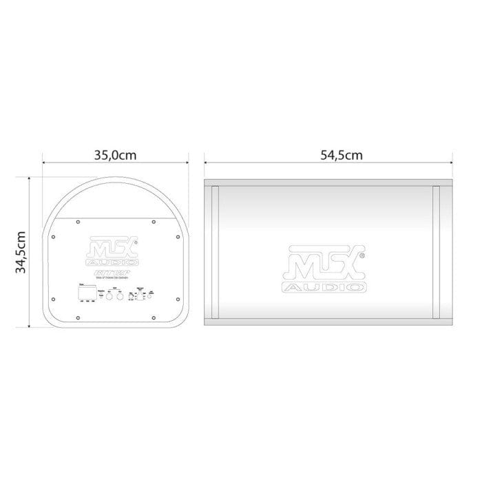 MTX ROAD THUNDER 12" POWERED TUBE RTT12P