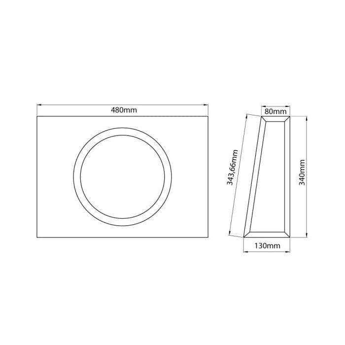 MTX ROAD THUNDER 10" POWERED FLAT ENCLOSURE RTF10P