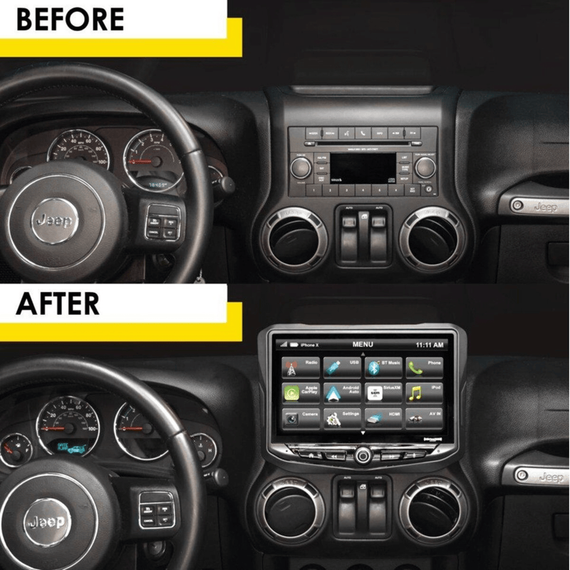 PAC SR-JK11H – Jeep Wrangler JK Installation Kit for Stinger HEIGH10® Multimedia Head Unit