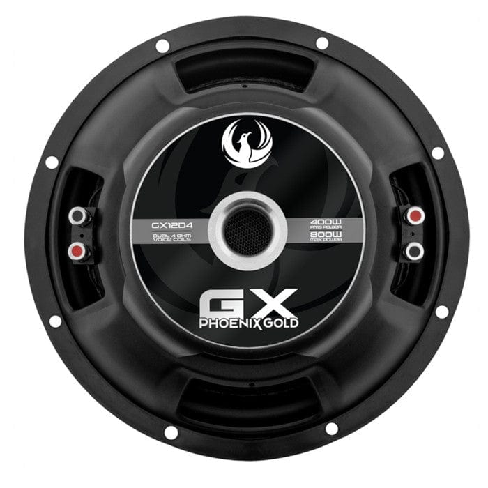 Phoenix Gold GX12D4 - 12" High Performance Dual 4-Ohm Subwoofer
