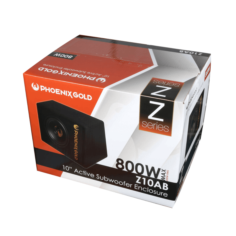 Phoenix Gold Z10AB - 10" Compact Powered Subwoofer with Built-In Amplifier