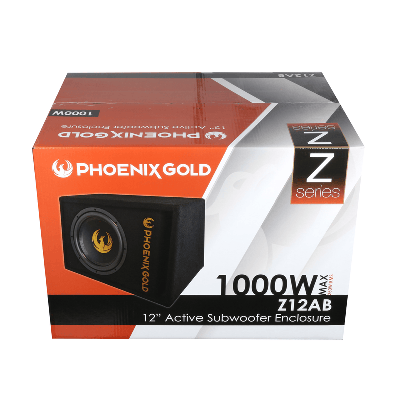 Phoenix Gold Z12AB - 12" Compact Powered Subwoofer with Built-In Amplifier