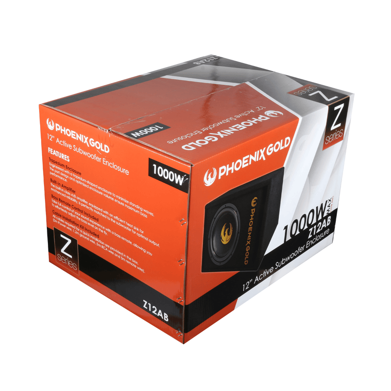 Phoenix Gold Z12AB - 12" Compact Powered Subwoofer with Built-In Amplifier