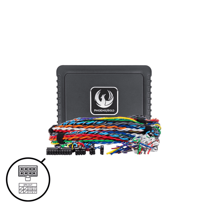 Phoenix Gold ZDA6.8-UNI3 Universal 6-CH DSP Amplifier Power-Up Kit