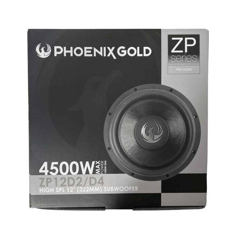 Phoenix Gold ZP12D4 12" Dual 4ohm Steet Bass Subwoofer 3" VC 1500 Watts RMS