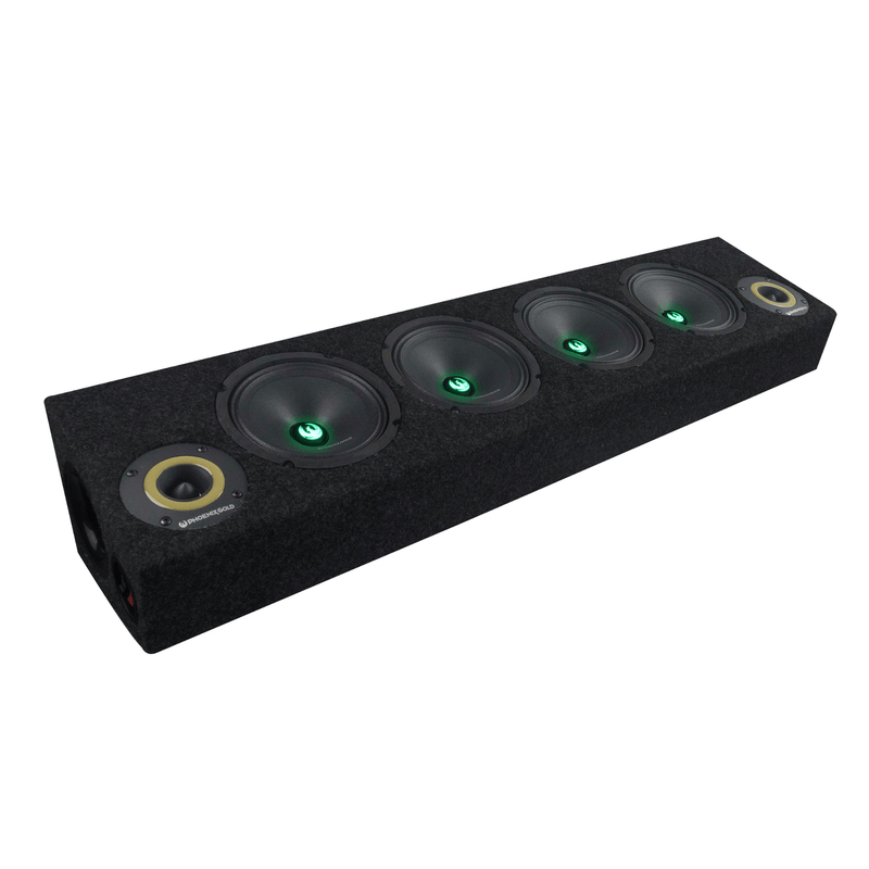 Phoenix Gold ZP65BOXRGB - 6.5" RGB LED Marine Speakers with Enclosed Box