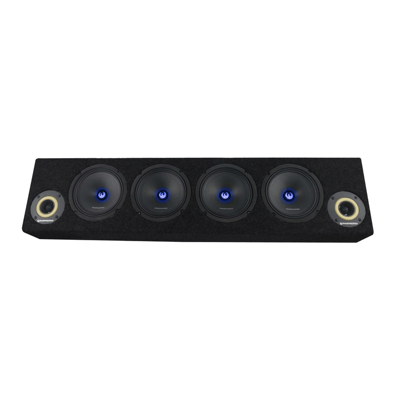 Phoenix Gold ZP65BOXRGB - 6.5" RGB LED Marine Speakers with Enclosed Box