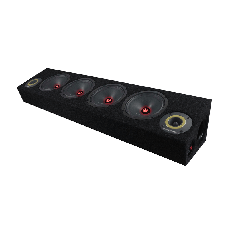 Phoenix Gold ZP65BOXRGB - 6.5" RGB LED Marine Speakers with Enclosed Box