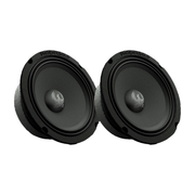 Two black speakers with 'Phoenix Gold' branding on a white background