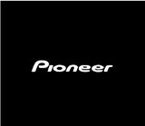 Pioneer logo on a black background