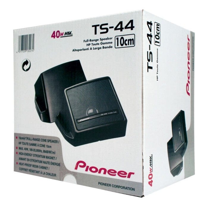 Pioneer TS-44 speaker packaging on a white background