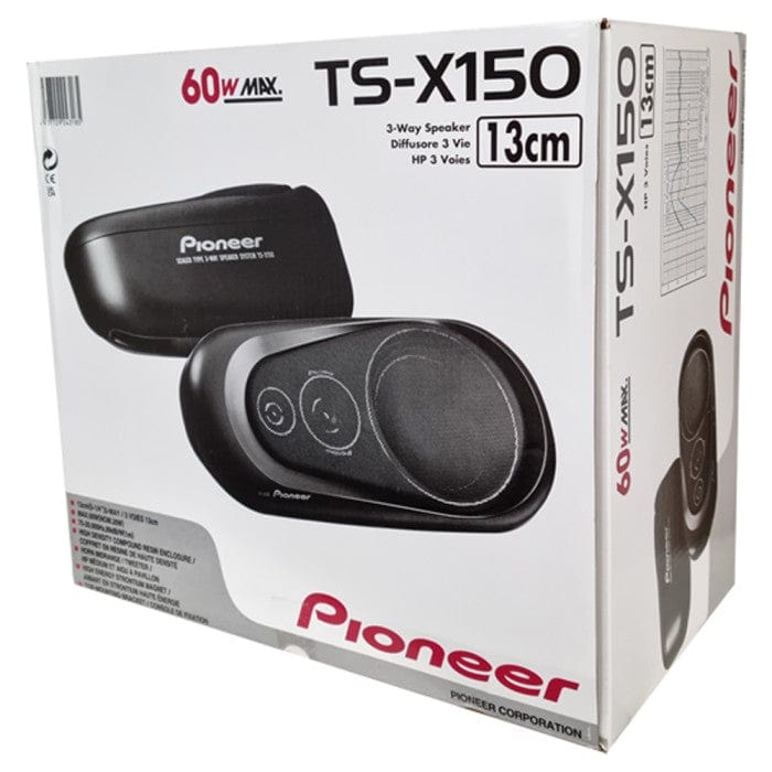 Pioneer TS-X150 speaker packaging on a white background
