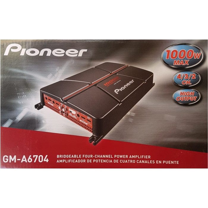 Pioneer GM-A6704 - 1000W 4-Channel Bridgeable Amplifier