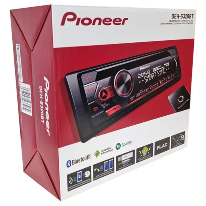 Pioneer DEH-S320BT 1 DIN CD tuner car stereo with Bluetooth USB and AUX