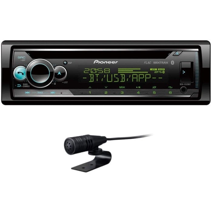 Pioneer DEH-S520BT Single Din CD Player with Bluetooth Aux USB and Spotify
