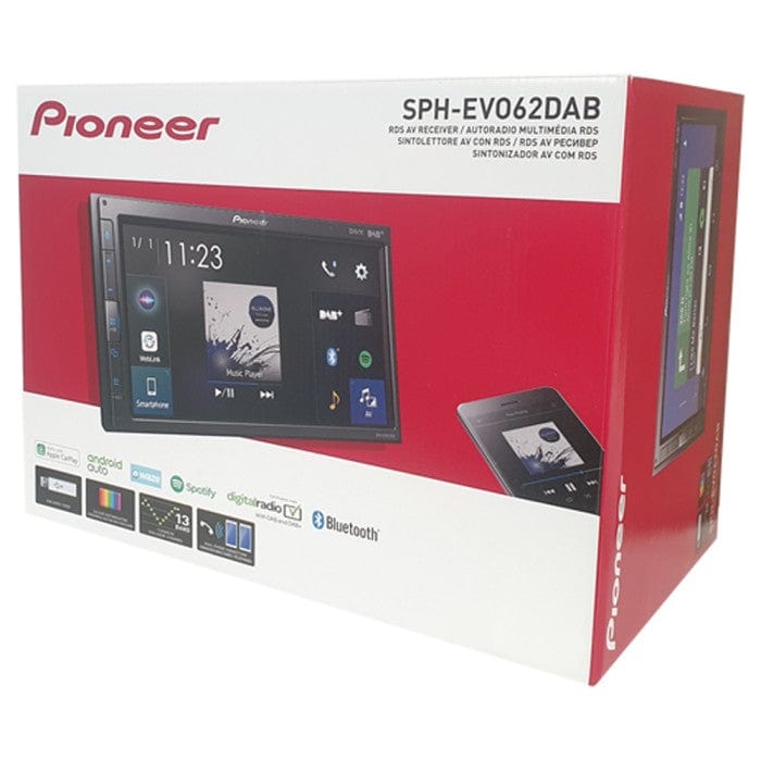 Pioneer SPH-EVO62DAB Mechless Double Din Mediacenter 6.8" Screen