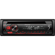 Pioneer DEH-S120UB 1 DIN CD tuner car stereo with USB and AUX and red illumination