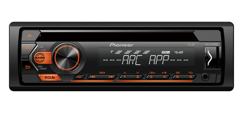 Pioneer DEH-S120UB 1 DIN CD tuner car stereo with USB and AUX and red illumination