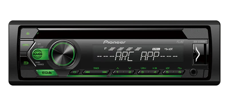 Pioneer DEH-S120UB 1 DIN CD tuner car stereo with USB and AUX and red illumination
