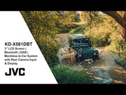 JVC KD-X561DBT 3" Screen Car Stereo with DAB & Bluetooth