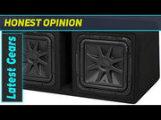 Kicker 44DL7S122 dual 12 inch L7 subwoofer vented enclosure