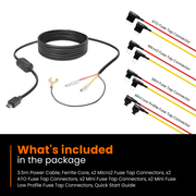 Road Angel HWK5V Hard Wiring Kit for Halo Go, Halo Drive and Pure Dashcams