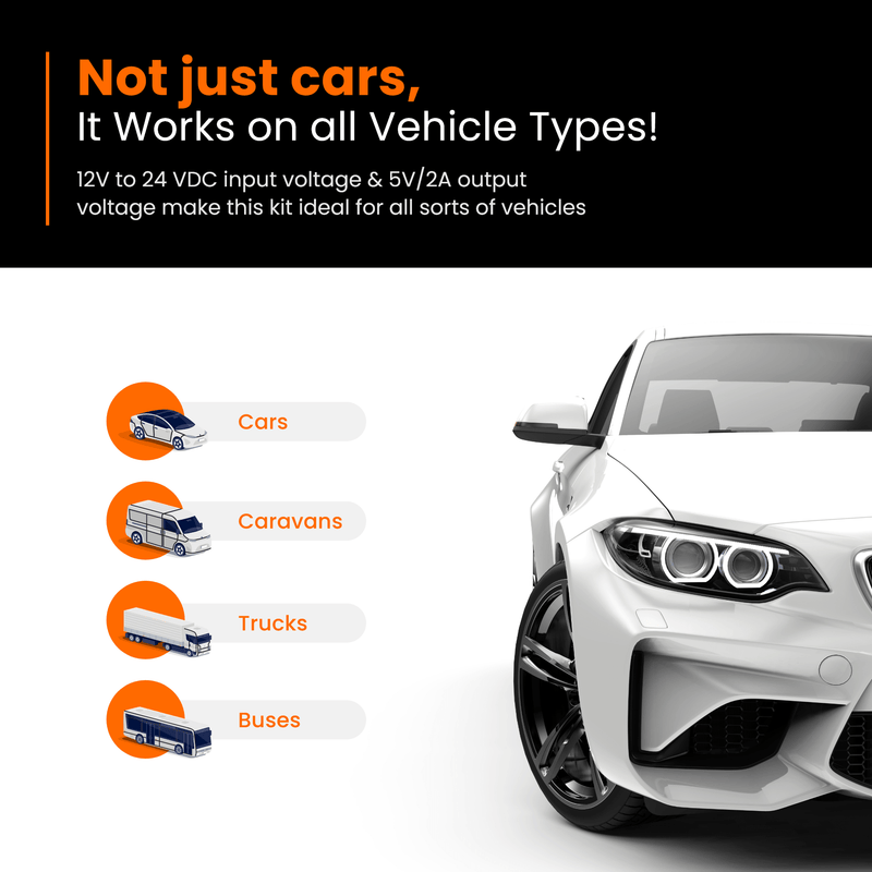 Road Angel HWK5V Hard Wiring Kit for Halo Go, Halo Drive and Pure Dashcams