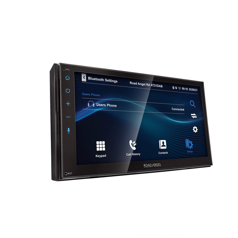 Road Angel RA-X721DAB car stereo with Apple CarPlay and Android Auto