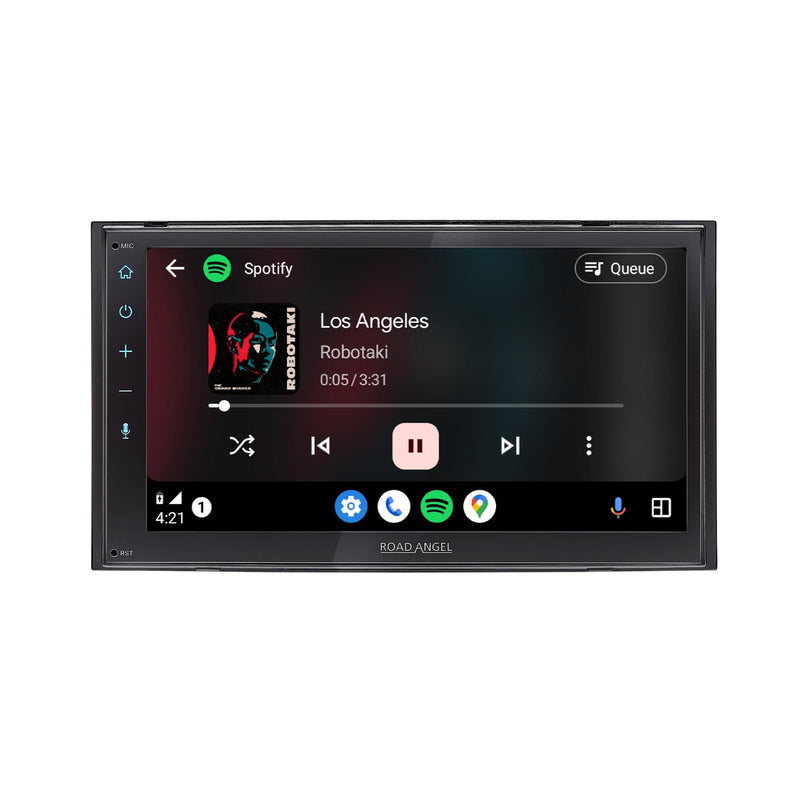 Road Angel RA-X721DAB car stereo with Apple CarPlay and Android Auto