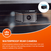 Road Angel Halo View 2 USB-C mirror dash cam RA7300C installed in car