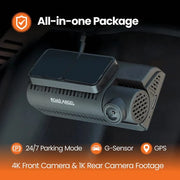 Road Angel Halo Play 4K Dual Dash Cam with 3.2 inch Screen