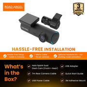 Road Angel Halo Spark Dual Dash Camera – Front and Rear Units