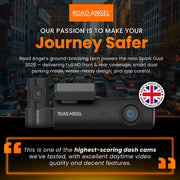 Road Angel Halo Spark Dual Dash Camera – Front and Rear Units