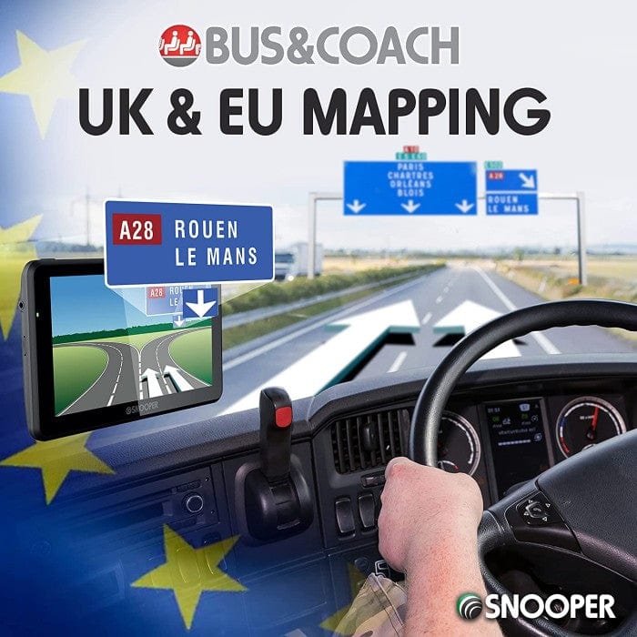 Snooper SC5900 Bus & Coach 5" Touchscreen Sat-Nav with Built in Dashcam