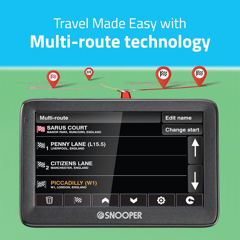 Snooper S5100 Ventura-Plus Caravan & Motorhome Navigation with 5" LCD Touchscreen