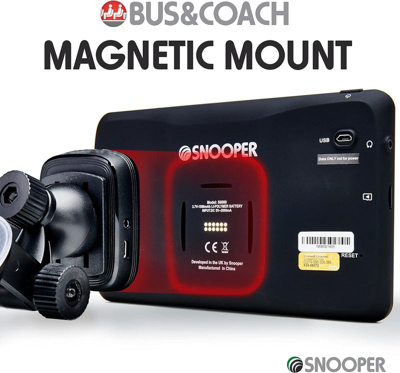 Snooper S6900 Bus And Coach Sat Nav with 7" Widescreen LCD