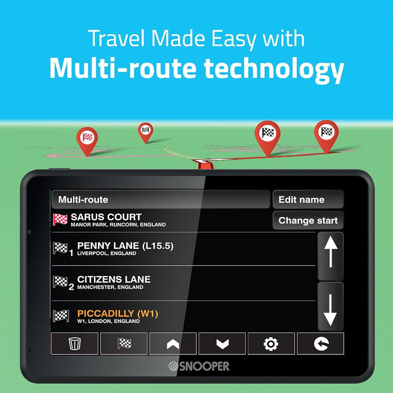 Snooper S6900 Ventura-Pro 7" Widescreen LCD Caravan Motorhome Navigation System