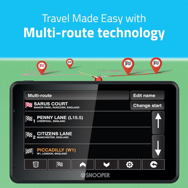 Snooper SC5900 Ventura-Plus 5" Touchscreen Sat-Nav with Built in Dashcam