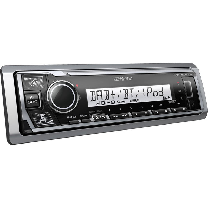 Kenwood KMR-M506DAB Marine, Digital Media Receiver with DAB Tuner & Bluetooth Built-in.