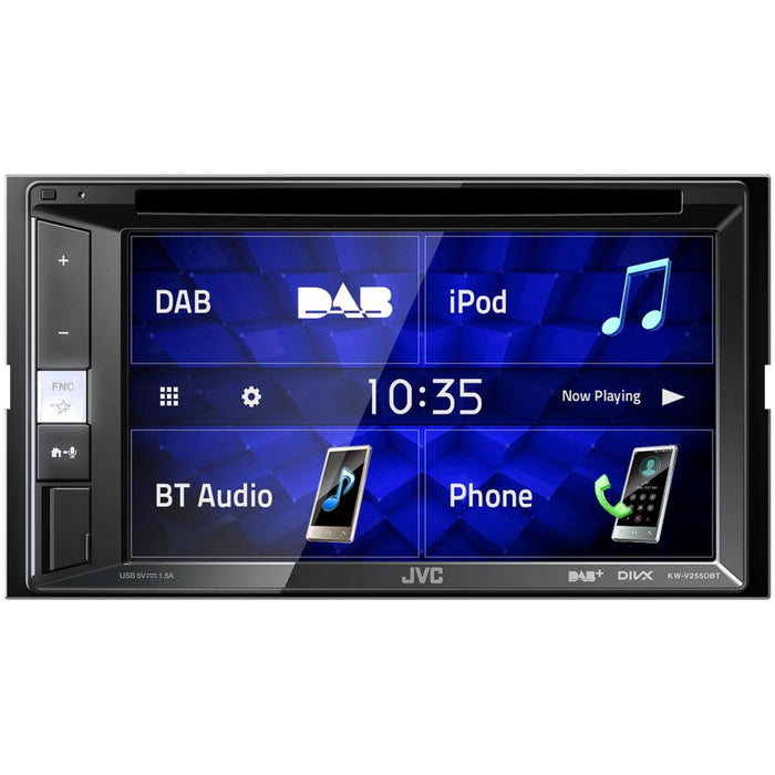 JVC KW-V255DBT 6.2" Touchscreen Multimedia DVD Player with DAB and Bluetooth