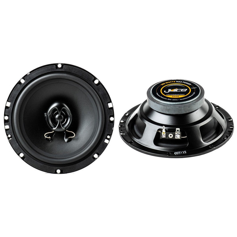 Juice S620 2-way Coaxial Car Door or Shelf Speakers 300W Peak Power
